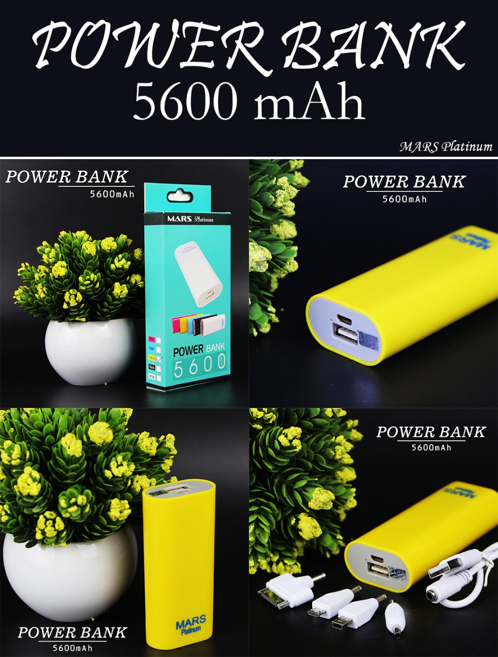POWER BANK MARS 5.600 MAH PLATINUM
